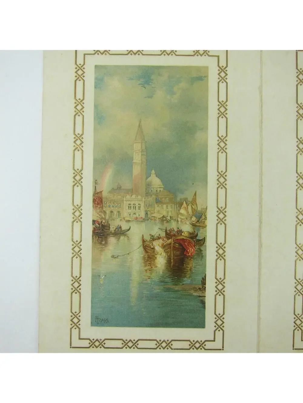 Youth’s Companion 1910 Calendar Perry Mason Co. Venice Boats Moran Art Antique